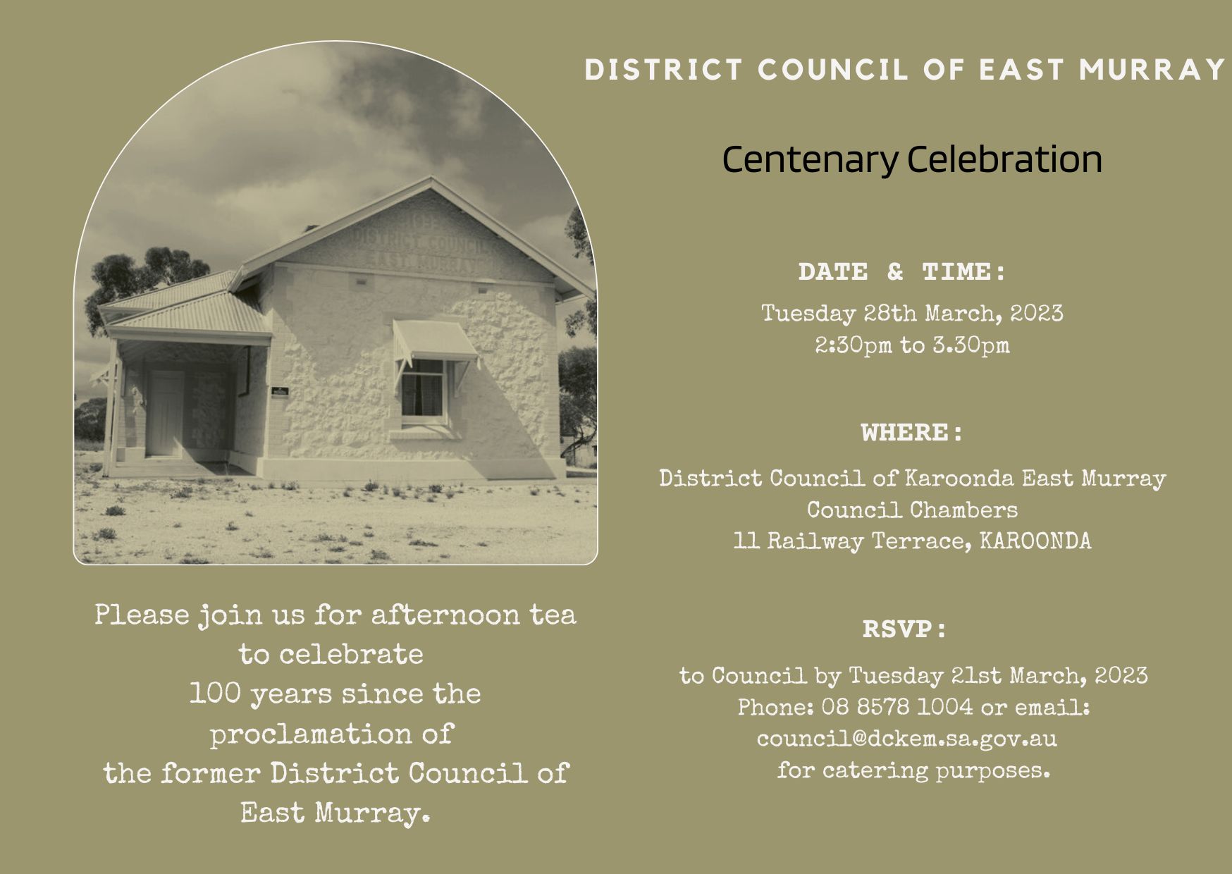 East Murray Centenary